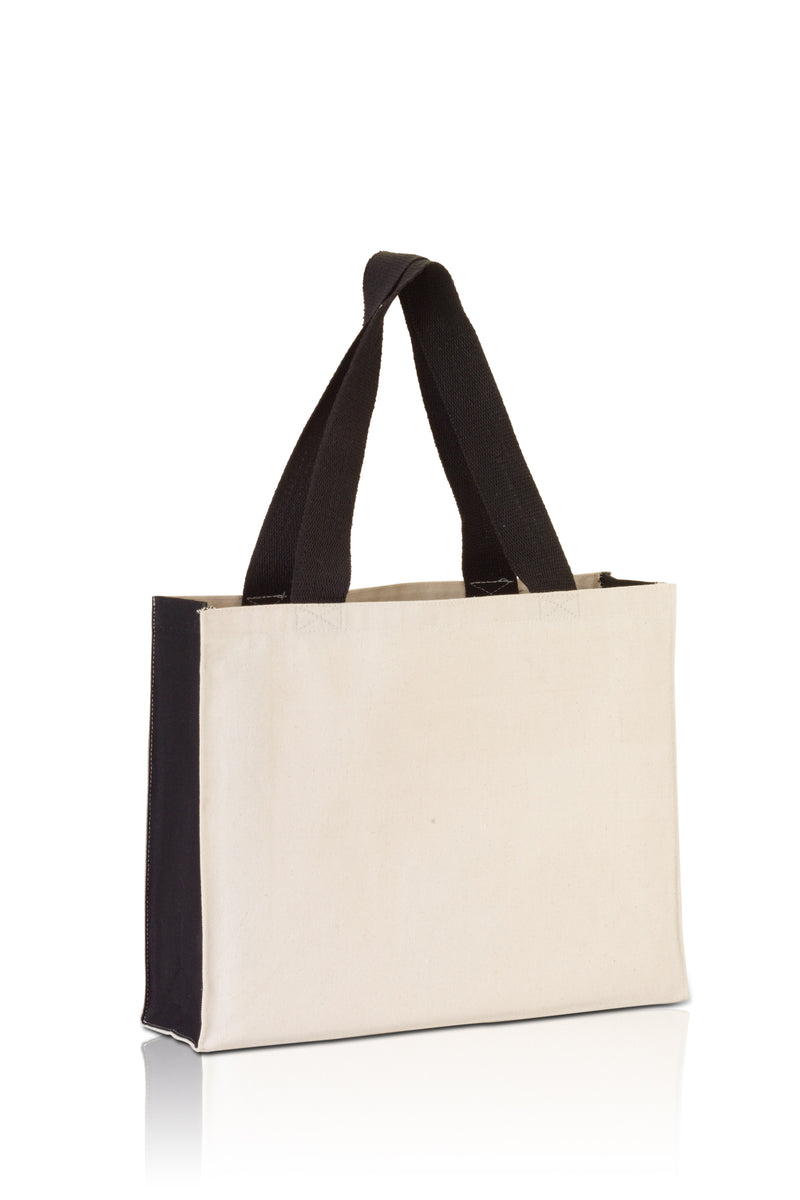 bg7599-promo-tote-with-contrasting-handles-and-full-gusset-Natural / Black-Oasispromos