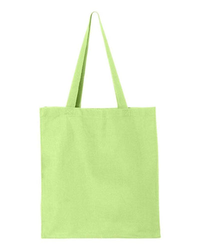 q-tees-canvas-grocery-gusset-bag-Lime Green-Oasispromos
