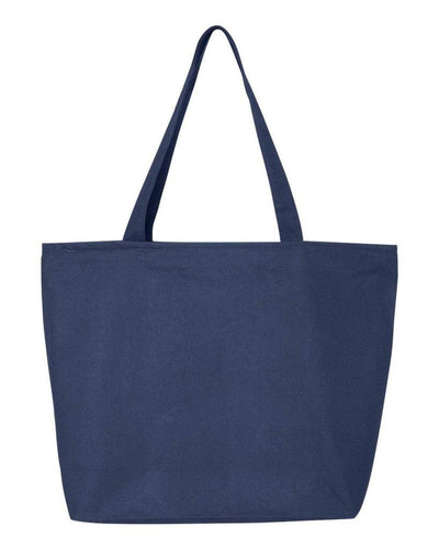 24-5l-canvas-zippered-tote-Royal Blue-Oasispromos