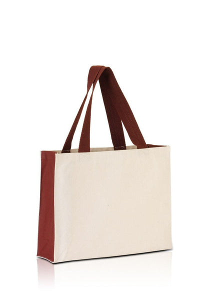 bg7599-promo-tote-with-contrasting-handles-and-full-gusset-Black / Natural-Oasispromos