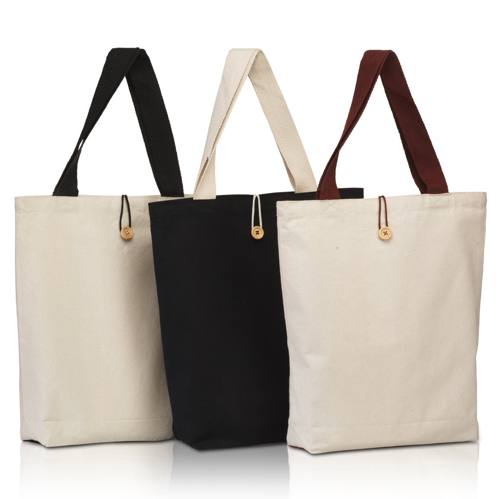 bg899-canvas-tote-with-contrasting-handles-and-front-button-Natural / Black-Oasispromos