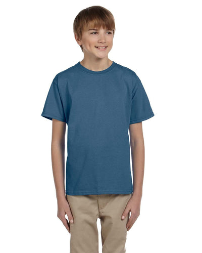 g200b-youth-ultra-cotton-6-oz-t-shirt-xs-small-XSmall-INDIGO BLUE-Oasispromos