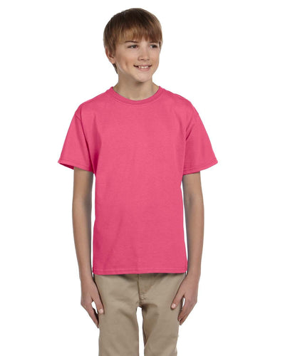 g200b-youth-ultra-cotton-6-oz-t-shirt-medium-large-Medium-SAFETY PINK-Oasispromos