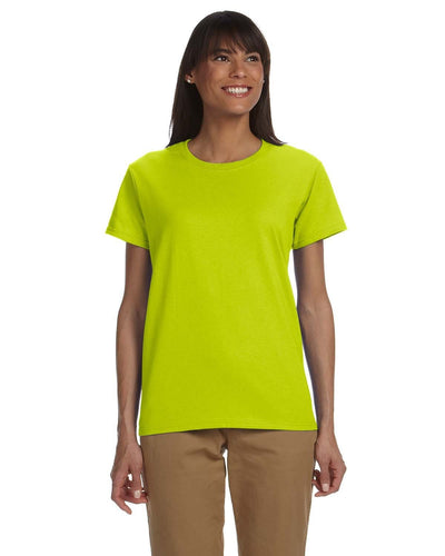 g200l-ladies-ultra-cotton-6-oz-t-shirt-xs-large-XSmall-SAFETY GREEN-Oasispromos