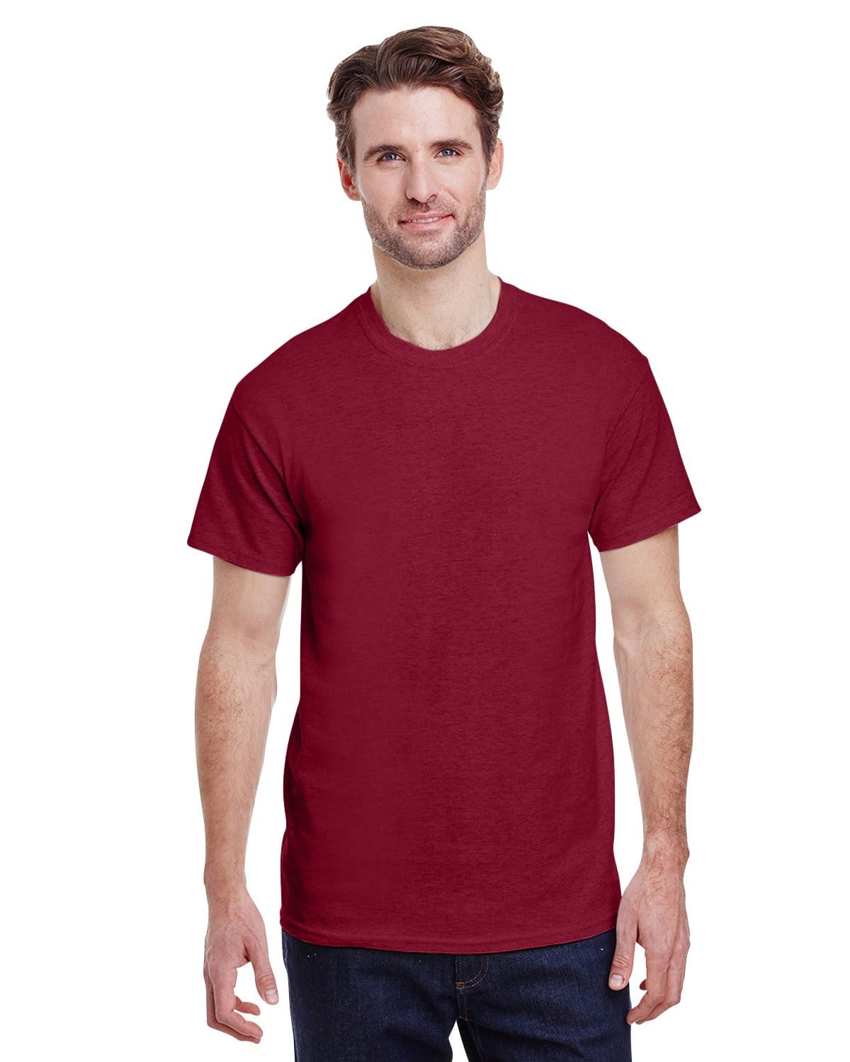 g200-adult-ultra-cotton-6-oz-t-shirt-2xl-2XL-ANTIQ CHERRY RED-Oasispromos