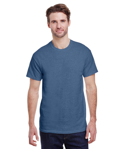 g200-adult-ultra-cotton-6-oz-t-shirt-large-Large-HEATHER INDIGO-Oasispromos