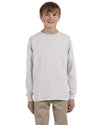 g240b-youth-ultra-cotton-6-oz-long-sleeve-t-shirt-Small-ASH GREY-Oasispromos
