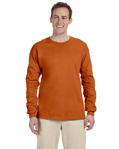 g240-adult-ultra-cotton-6-oz-long-sleeve-t-shirt-small-large-Small-T ORANGE-Oasispromos