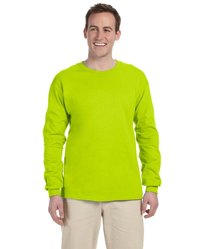 g240-adult-ultra-cotton-6-oz-long-sleeve-t-shirt-xl-3xl-XL-SAFETY GREEN-Oasispromos