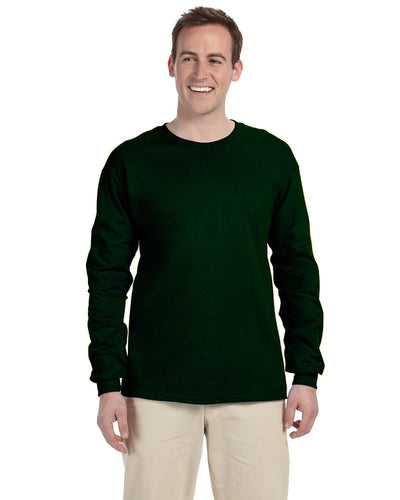 g240-adult-ultra-cotton-6-oz-long-sleeve-t-shirt-4xl-5xl-4XL-FOREST GREEN-Oasispromos