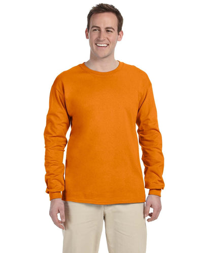 g240-adult-ultra-cotton-6-oz-long-sleeve-t-shirt-small-large-Small-S ORANGE-Oasispromos