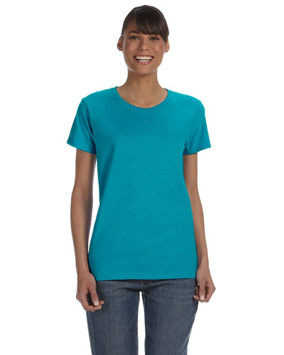 g500l-ladies-heavy-cotton-5-3-oz-t-shirt-large-xl-Large-TROPICAL BLUE-Oasispromos