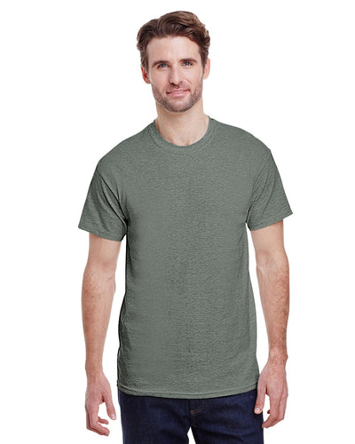 g500-adult-heavy-cotton-5-3oz-t-shirt-5xl-5XL-HTHR MILITRY GRN-Oasispromos