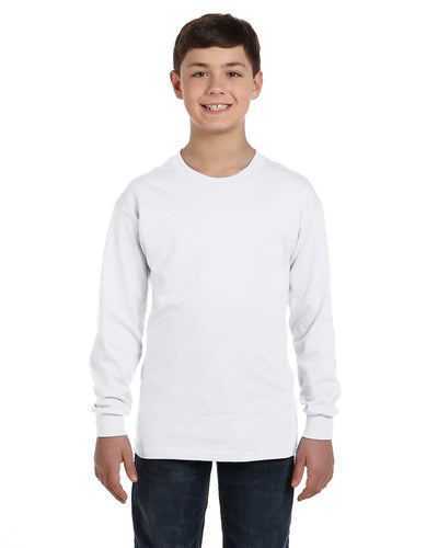 g540b-youth-heavy-cotton-5-3oz-long-sleeve-t-shirt-Small-FOREST GREEN-Oasispromos