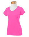 g64vl-ladies-softstyle-4-5-oz-fitted-v-neck-t-shirt-Small-AZALEA-Oasispromos