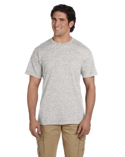 g830-adult-5-5-oz-50-50-pocket-t-shirt-Medium-ASH GREY-Oasispromos