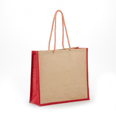 jb-119-all-natural-jute-fashion-tote-Natural / Forest Green-Oasispromos