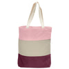 cotton-canvas-qtees-tri-color-tote-bag-Purple / Natural / Lavender-Oasispromos