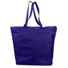 opq91221-polyester-deluxe-zippered-tote-bag-Navy Blue-Oasispromos