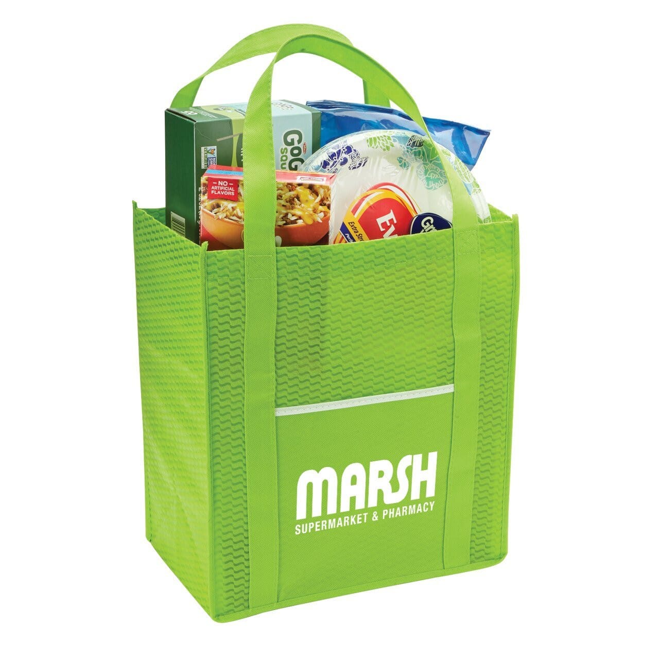 riptide-non-woven-grocery-tote-Lime Green-Oasispromos
