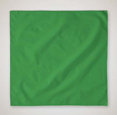b5000-100-micro-polyester-solid-color-bandanna-face-cover-22x22-Kelly Green-Oasispromos