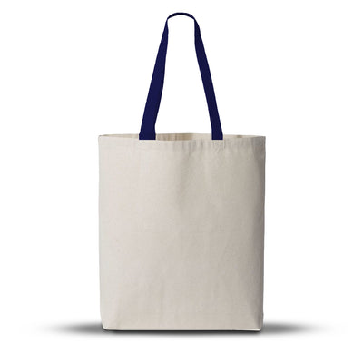 TFW4400 - 11L Canvas Tote With Color Polyester Web Handles